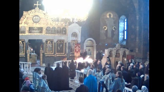 Память прп. Исаакия: акафист и Литургия смотреть онлайн