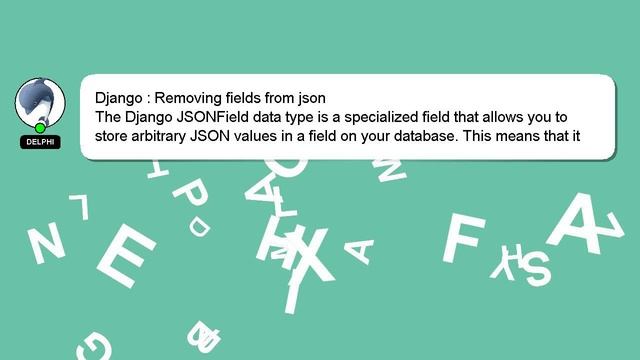 Django : Removing fields from json смотреть онлайн