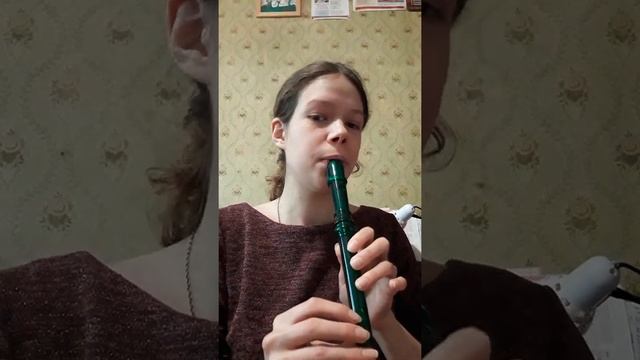 Как играть на блокфлейте песенку 