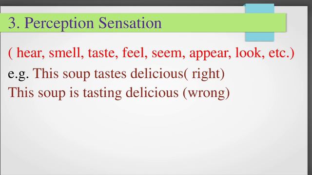 STATIVE VERBS AND DYNAMIC VERBS