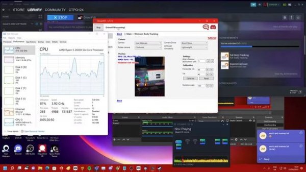 How To set up Driver4VR for full body tracking with a Phone or Webcam for the smooth brained.