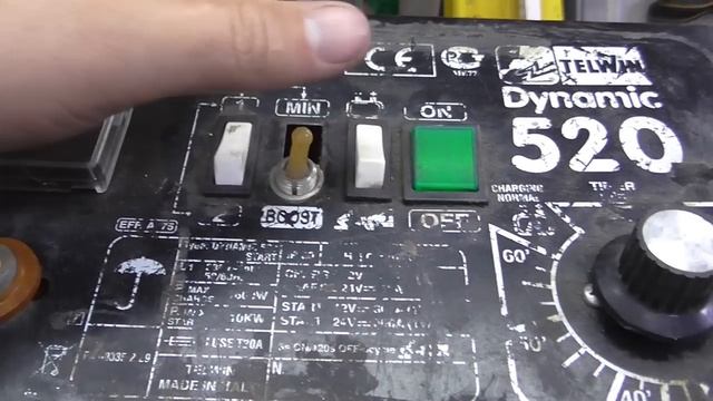 Пуско-зарядное устройство Telwin Dynamic 520. Мелкий ремонт. смотреть онлайн