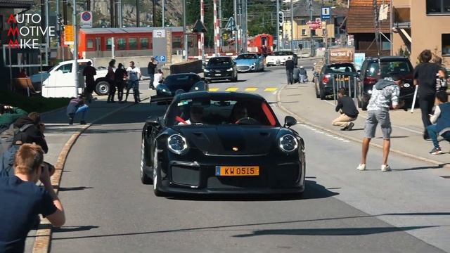 Porsche 991 GT2 RS vs Veyron Grand Sport Vitesse vs P1 vs Huayra vs SV смотреть онлайн