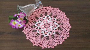 ДВУХЦВЕТНАЯ САЛФЕТКА С НЕОБЫЧНОЙ СЕРЕДИНКОЙ. ЧАСТЬ 2