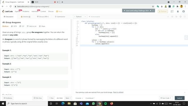 Group Anagrams | Leetcode | Python | Love Babbar DSA Cracker Sheet смотреть онлайн
