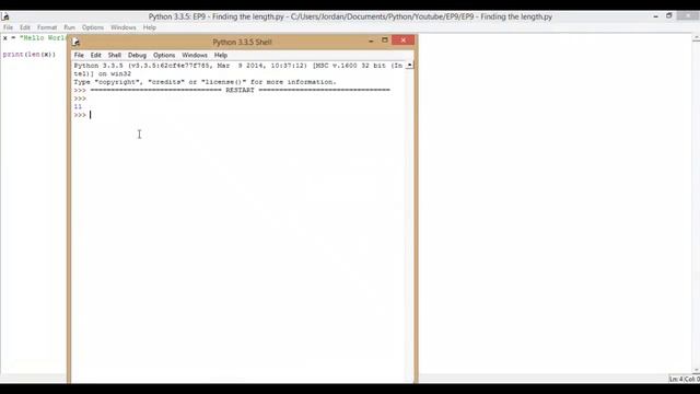 Python tutorial 9 - Finding the length смотреть онлайн