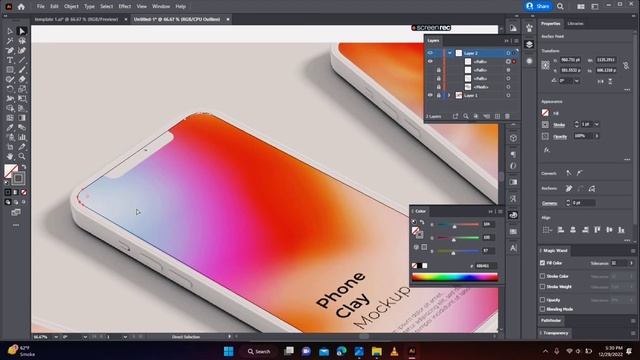 Mockup | How to make Mobile Mockup in Illustrator | Adobe Illustrator Tutorial cc 2023 смотреть онлайн