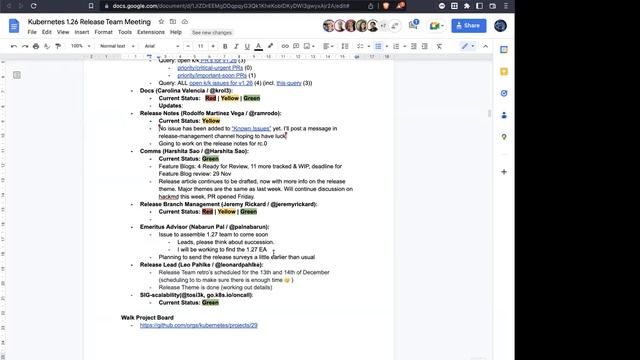 Kubernetes Release Team Meeting for 202211223 смотреть онлайн