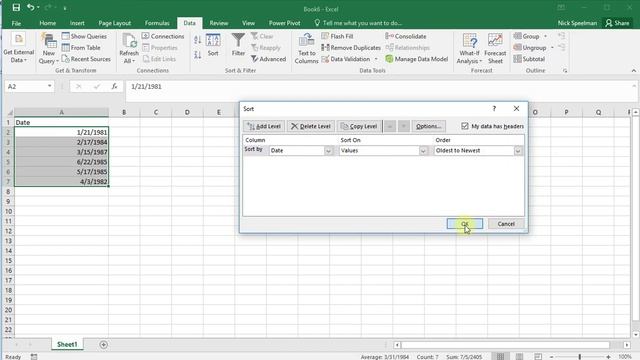 How to Sort Dates in Excel смотреть онлайн