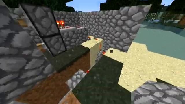 Делаем двери из поршней в minecraft. смотреть онлайн