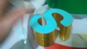 Буквы из аллюминиевого борта на бортогибе