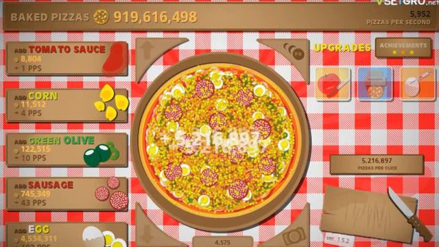 заканчиваем играть в кликер вкусной пиццы!!!! смотреть онлайн
