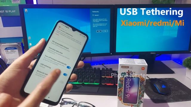 How to Connect Mobile Internet to PC in Redmi 9,9 Activ,Redmi 9 me USB Cable se Net Share kaise kar смотреть онлайн