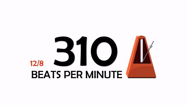 310 BPM 12/8 Metronome смотреть онлайн