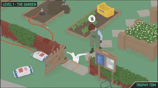 Untitled Goose Game - Nasty ? - Trophy Guide - Lock the groundskeeper out of the garden смотреть онлайн