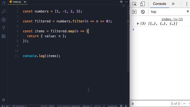 JavaScript Array Map смотреть онлайн