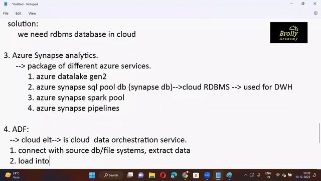 Azure Data Factory Training in Hyderabad Demo Class - Brolly Academy смотреть онлайн