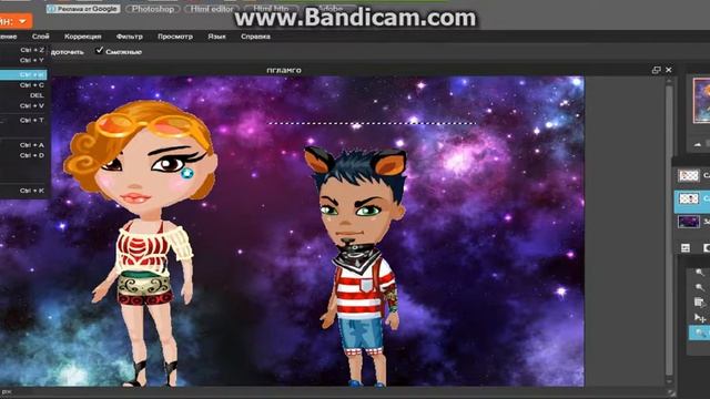 Показываю как сделать легко пару в фотошопе смотреть онлайн