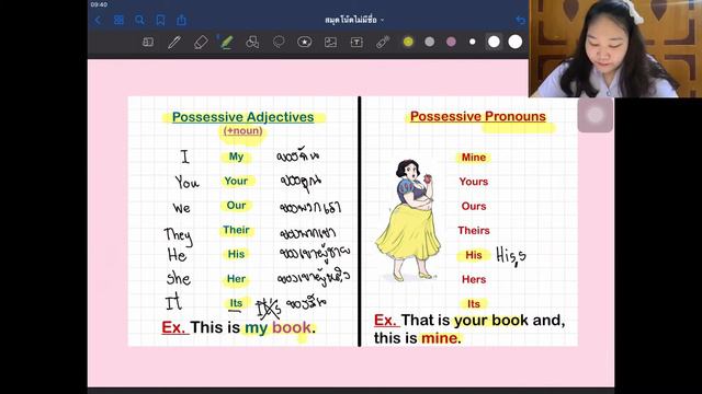 Possessive Adjectives and Possessive Pronouns смотреть онлайн