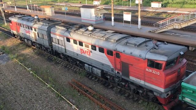 2ТЭ10У, запуск дизеля Д49, Бекасово-1 смотреть онлайн