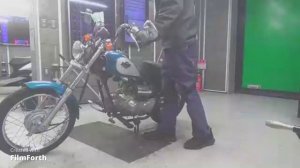 Мотоцикл круизер Honda Jazz 50 рама AC09 mini cruiser мини-байк гв 1996 пробег 517 км белый синий