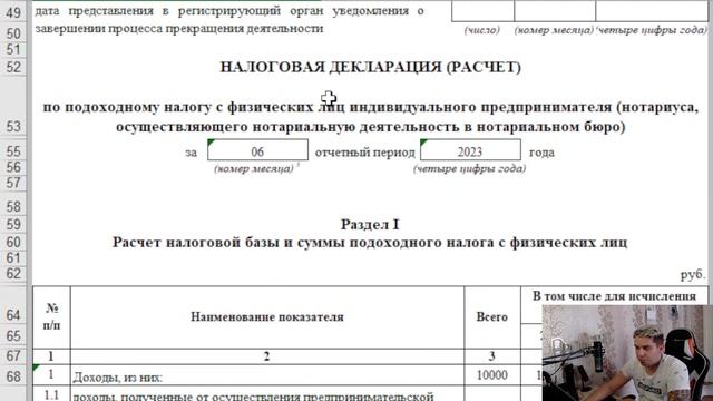 Заполнение декларации ИП в РБ на подоходной системе налогооблажения с учетом расхода! смотреть онлайн