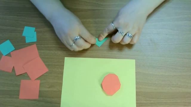 Оригами Клубника, идея для аппликации/Origami Strawberry смотреть онлайн