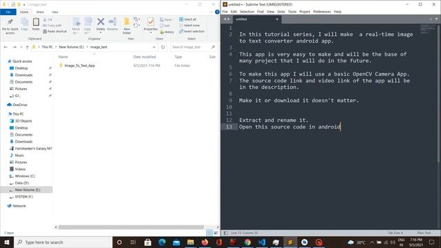 Text Recognition App | ML Kit | OpenCV | Android Studio | Part 1: Setup смотреть онлайн