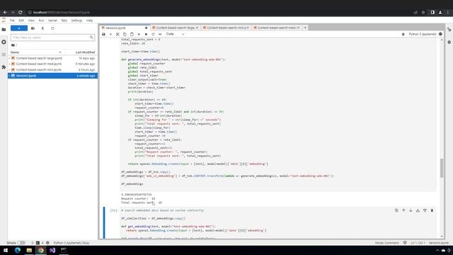 OpenAI V2 Embeddings - Part 2 (text-embedding-ada-002)
