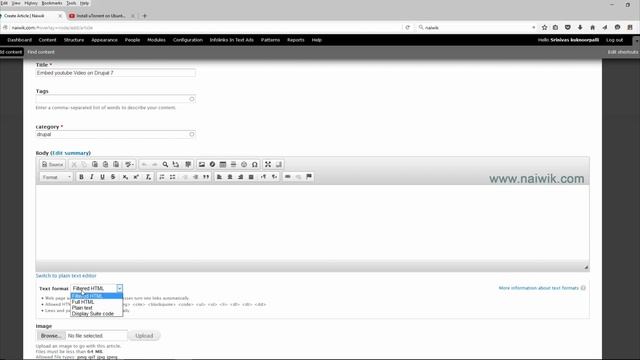 Embed Youtube video on Drupal 7 смотреть онлайн