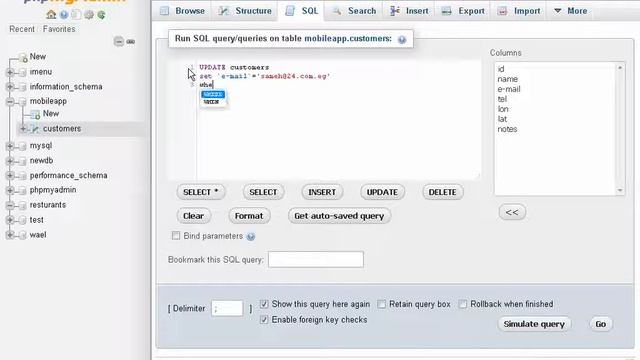 Update Statement using My Sql смотреть онлайн