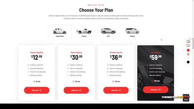 Aqualine - Car Washing Service with Booking System WordPress Theme repair car wash Build Website смотреть онлайн