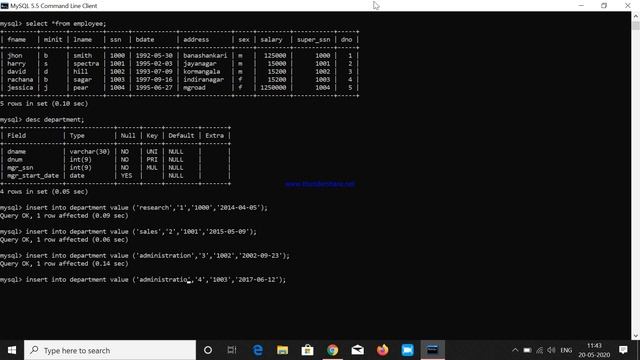 Inserting Values in Database | #MySQL | #DBMS | | FULL DEMONSTRATION смотреть онлайн