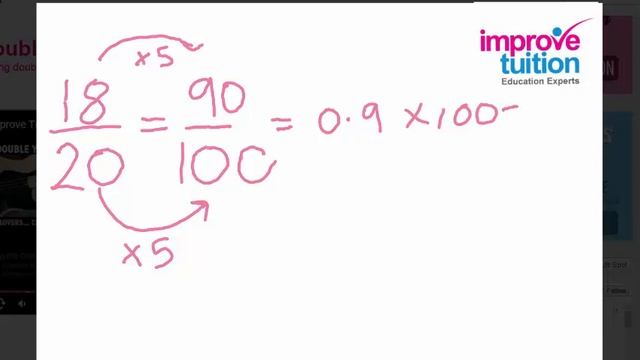 How to convert Fractions to Decimals to Percentages | Online tutor смотреть онлайн
