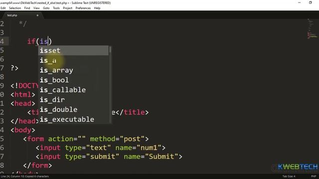 Nested if else Php - Tutorials in Hindi - 18 смотреть онлайн
