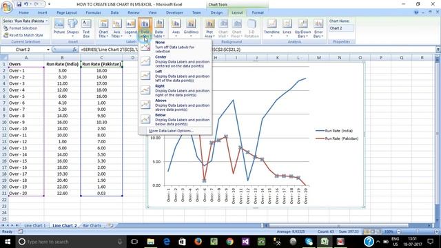 HOW TO CREATE LINE & COLUMN CHARTS IN MS EXCEL (TAMIL) смотреть онлайн