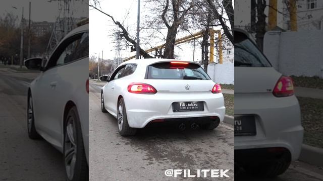 Спортивная выхлопная система на Volkswagen Scirocco 1.4t 2013 года смотреть онлайн