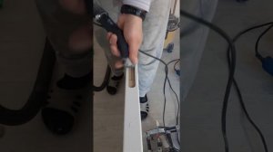 фрезеровка дверного полотна под замок!))