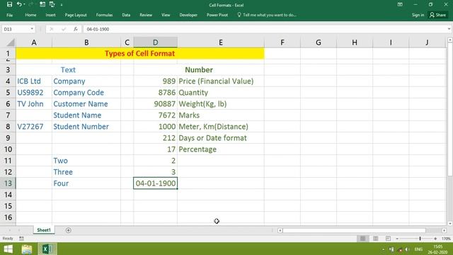 Excel Cell Format Types and Writing formula tutorial | Excel Tutoring смотреть онлайн