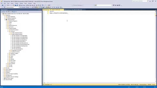 Create Functions In SQL Server Using T-SQL