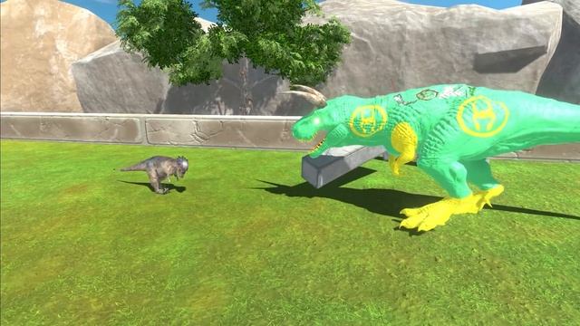 LOKI T REX CASTLE DEATH RUN - Animal Revolt Battle Simulator смотреть онлайн