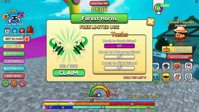 (ROBLOX) FREE UGC LIMITED | How to get the FOREST HORNS in Smurf Cat Race смотреть онлайн