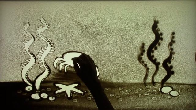 Как нарисовать песком подводный мир смотреть онлайн