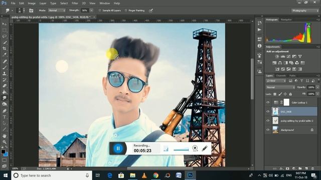 Pubg Game photo editing in photoshop cc and picsart editing by technical editing sb смотреть онлайн