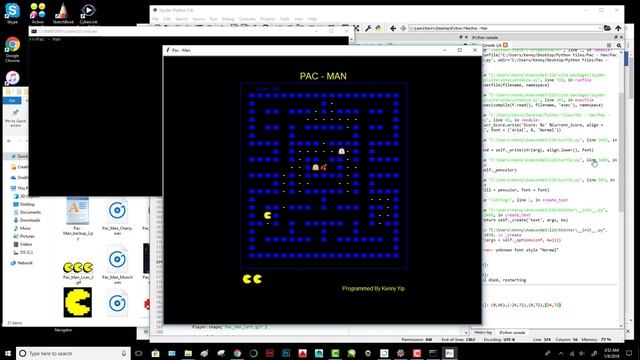 Pac Man Project Demo (Python Game Programming) смотреть онлайн
