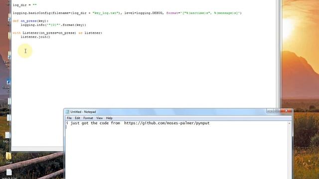 Keylogger in python смотреть онлайн