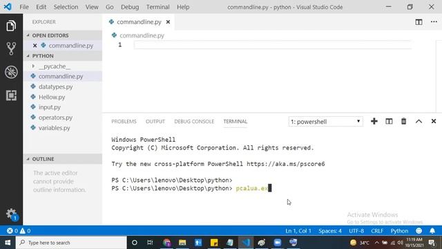 Commandline arguments in Python смотреть онлайн