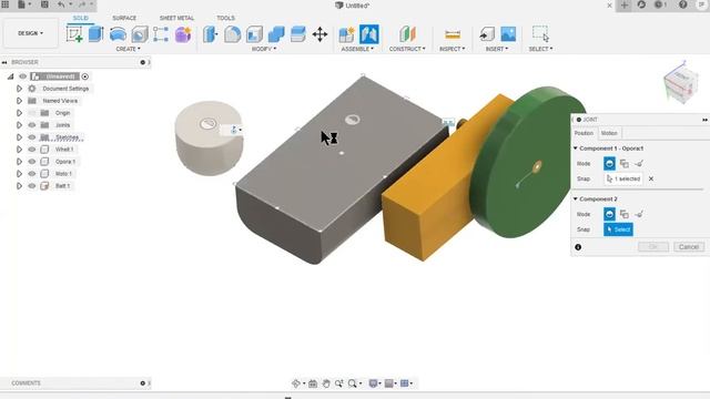 Fusion 360 Сборка компонентов в конструкцию. Вебинар Zoom. смотреть онлайн