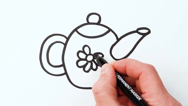 Рисуем фломастерами. Простой милый рисунок. Рисование для детей смотреть онлайн