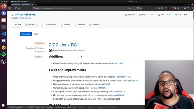 Instalando Github Desktop No Linux смотреть онлайн